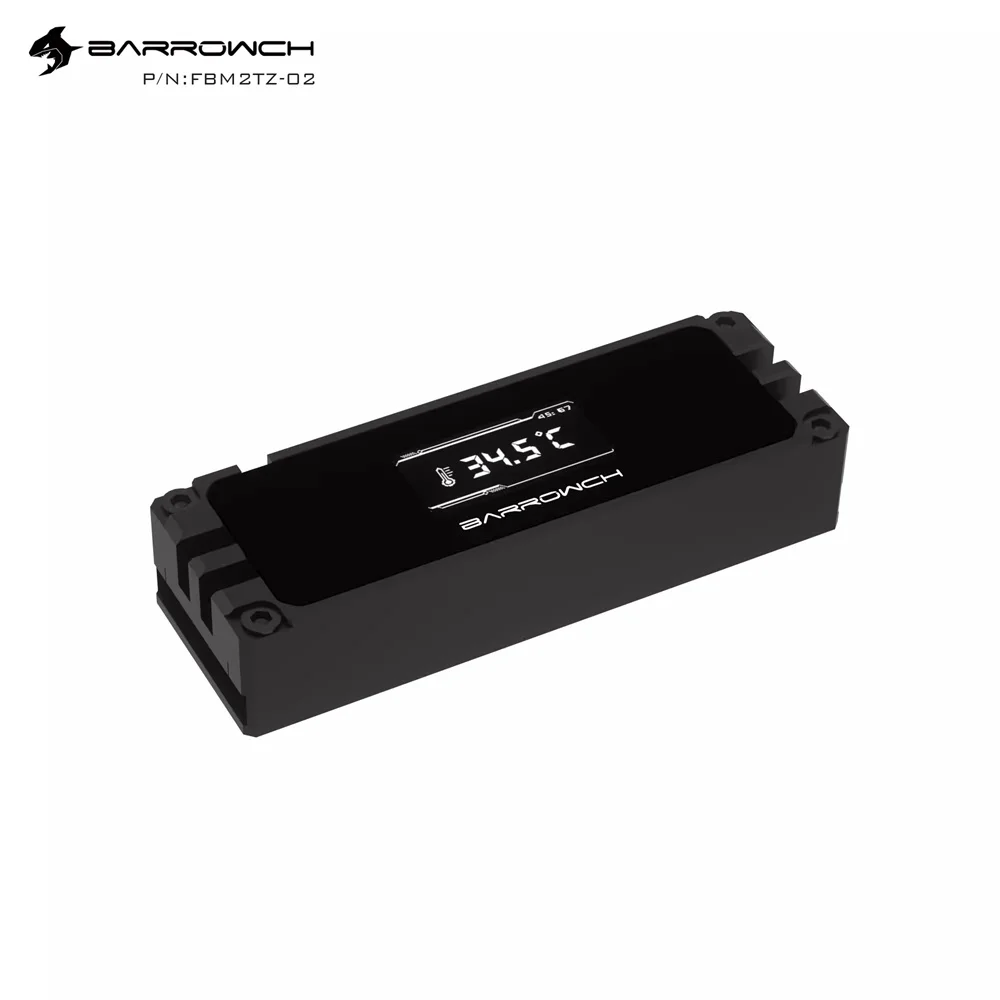 Barrowch Disipador SSD M.2 con pantalla OLED, 2280/22110