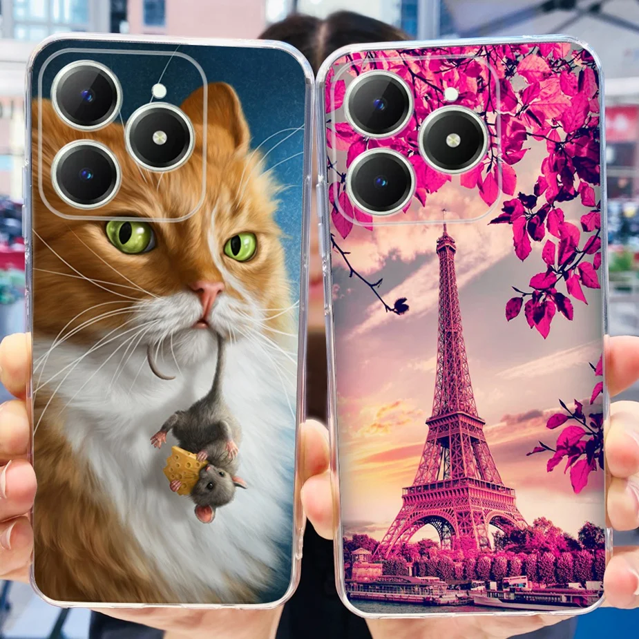 Funda Realme C63 Silicona – Diseño Floral Antigolpes - imagen 2