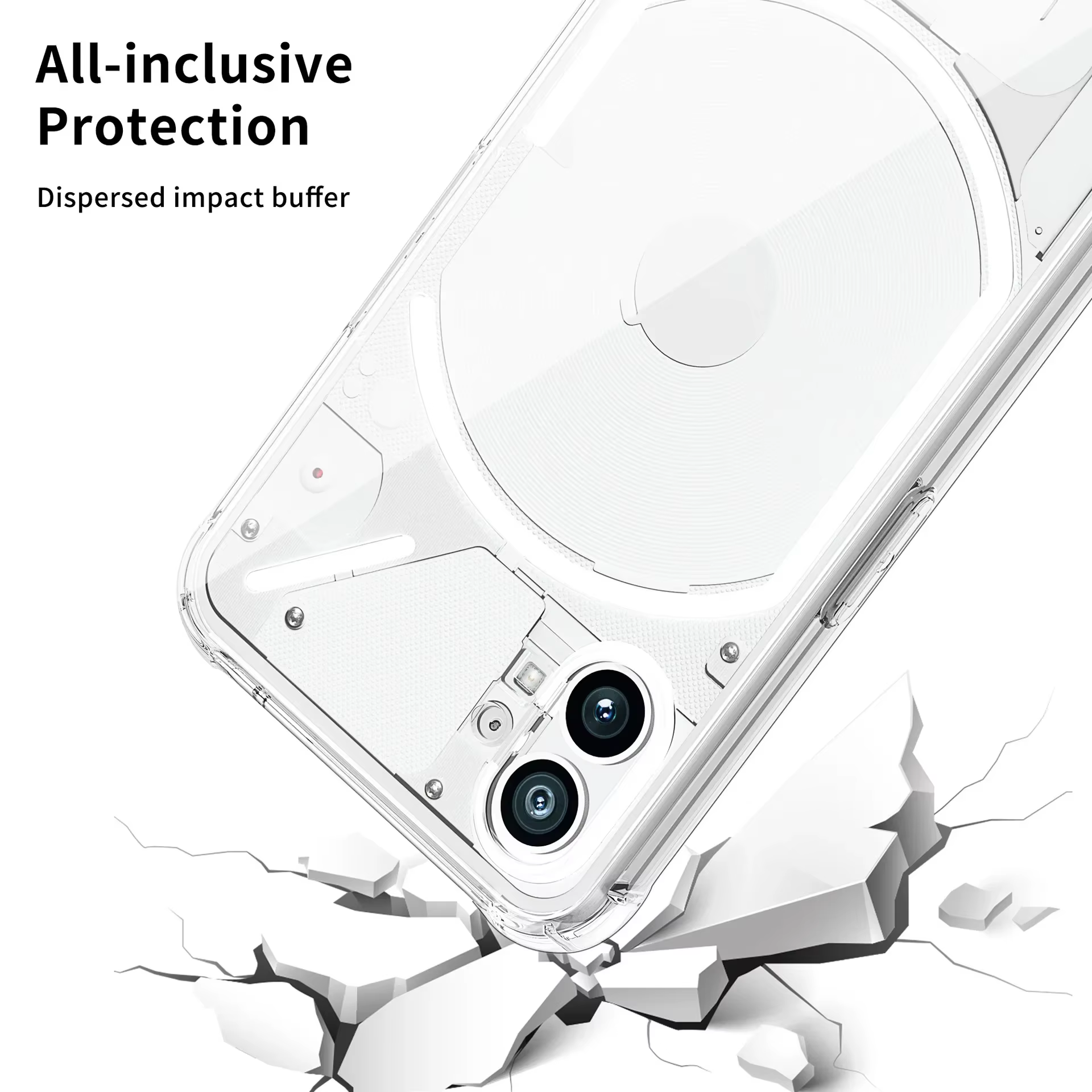 Funda Silicona Antigolpes Transparente para AirPods - imagen 3