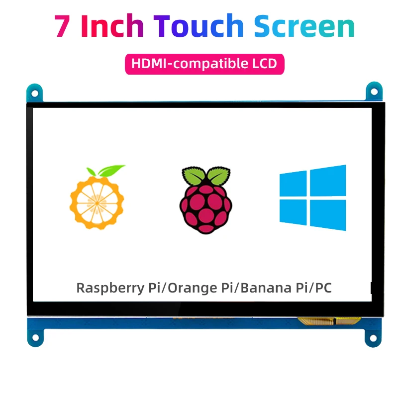 Raspberry Pi 4 Pantalla táctil IPS 7 pulgadas HDMI alta resolución