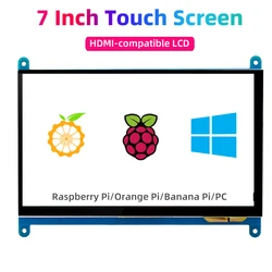 Raspberry Pi 4 Pantalla táctil IPS 7 pulgadas HDMI alta resolución