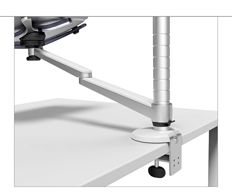 Brazo Monitor Doble Plegable Aluminio Ajustable Extensión Larga - imagen 4