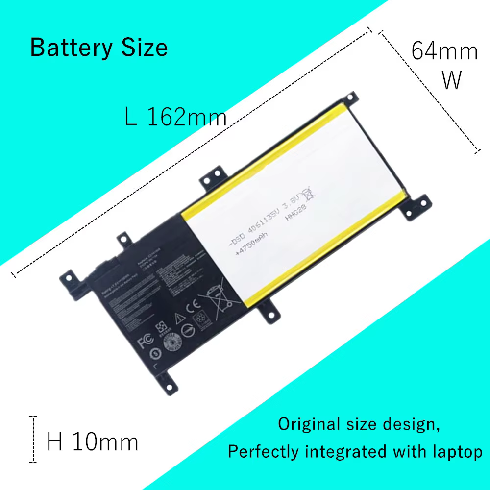 C21N1509 Batería portátil para ASUS F556/K556U - Repuesto Original - imagen 2