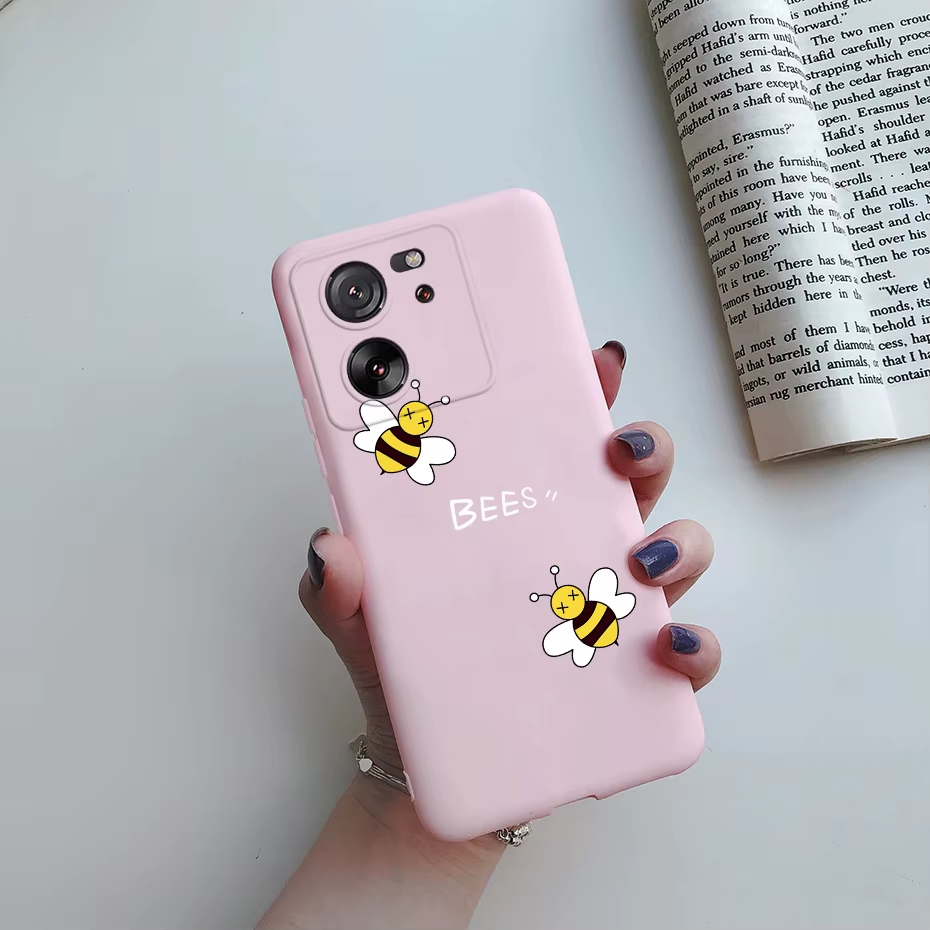 Funda con diseño de gato en silicone para Xiaomi 13T Pro