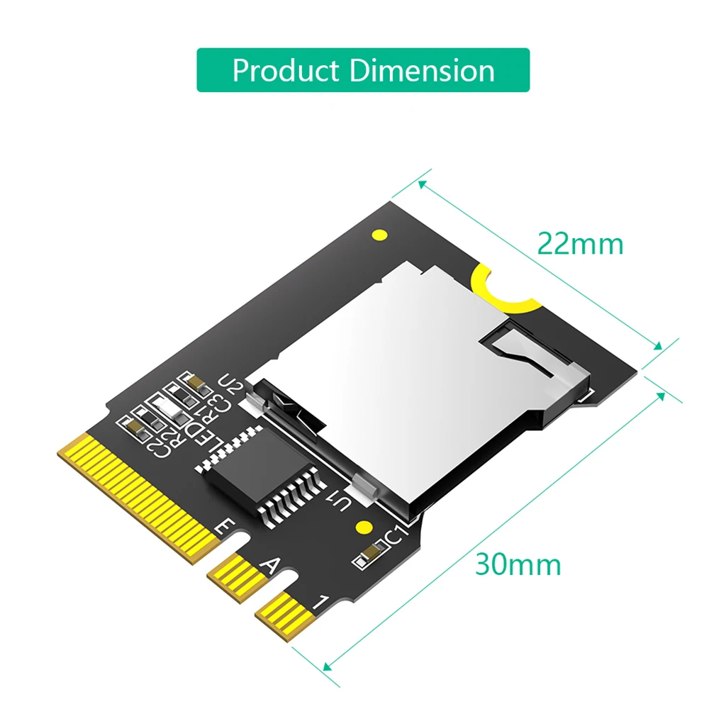 Adaptador microSD SDHC/SDXC a M.2 NGFF 2230 para portátil - imagen 2