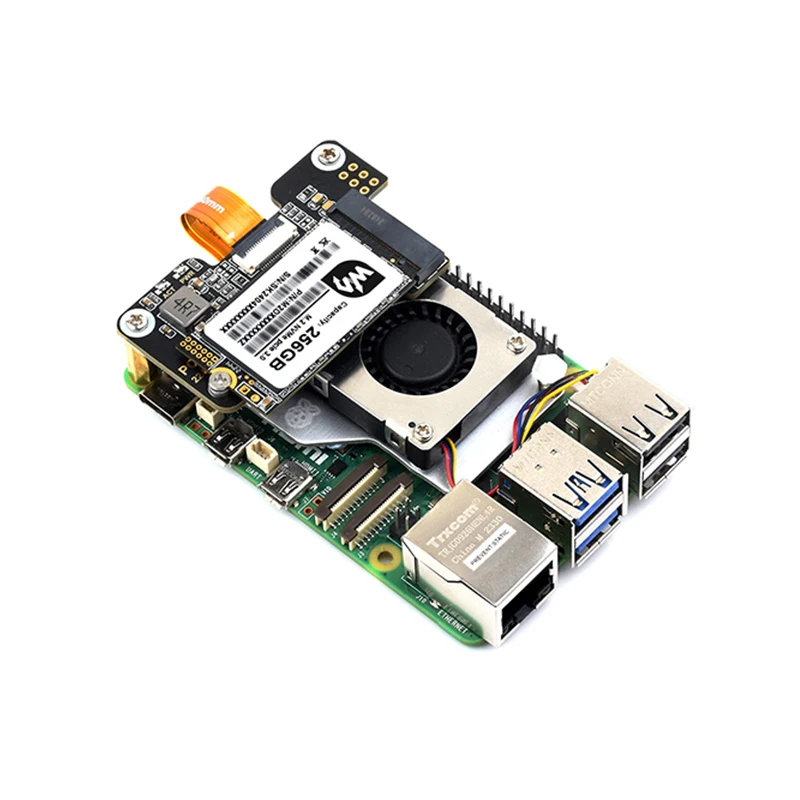 Raspberry Pi 5 HAT NVMe M.2 PCIe – Adaptador SSD - imagen 5