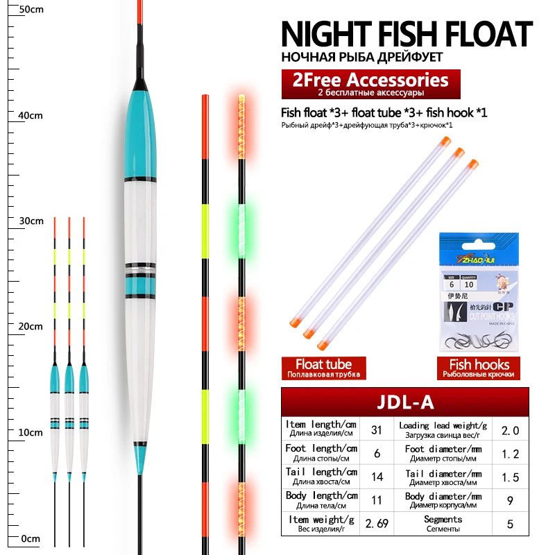 Flotador luminoso sobre el agua