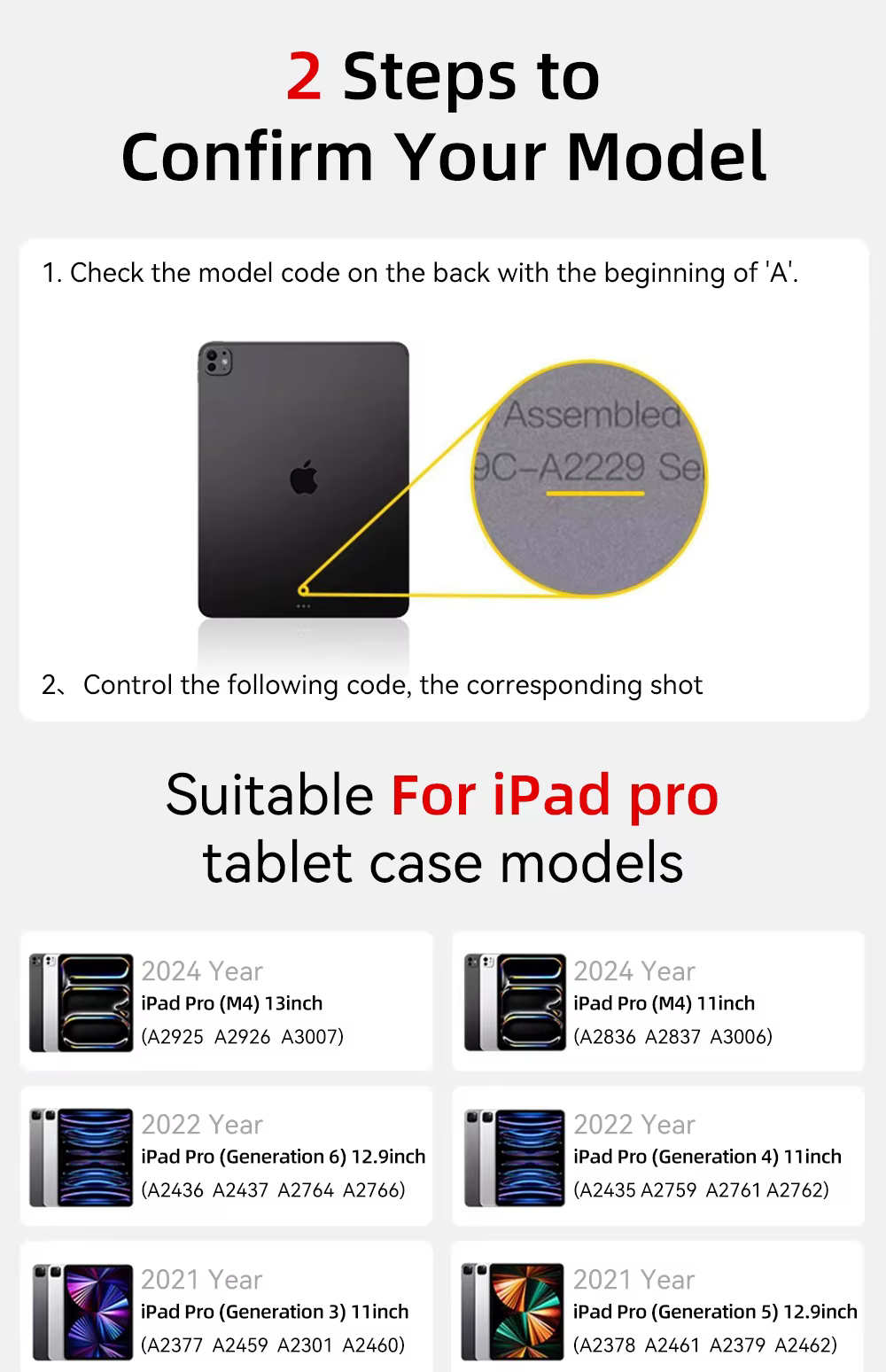 Funda magnética desmontable para iPad abierta en varias presentaciones