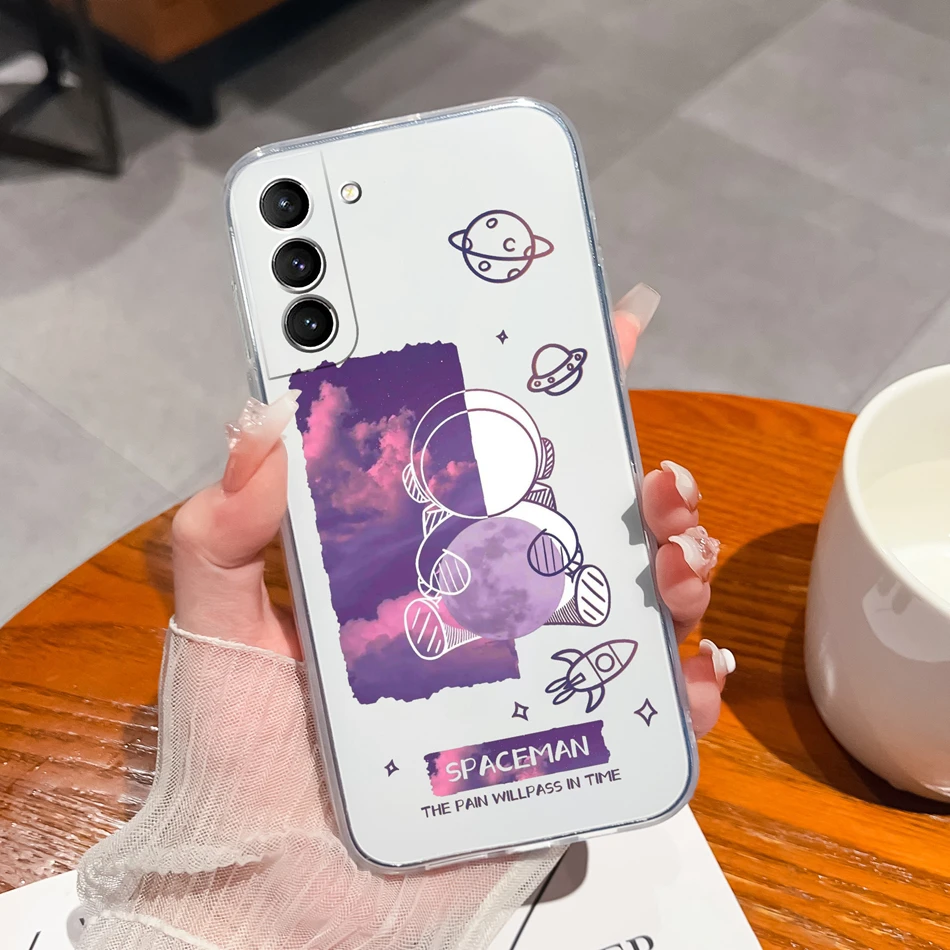 Funda transparente TPU anticaída para Samsung S21 FE
