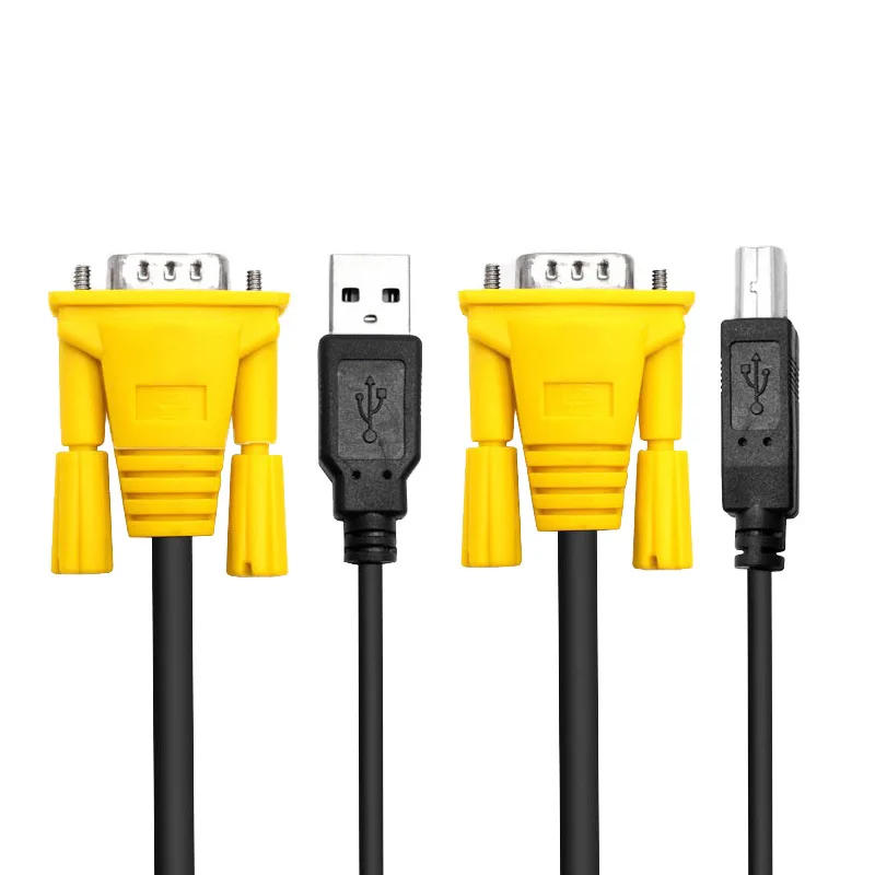 Conmutador KVM VGA SVGA de 2 puertos en color negro