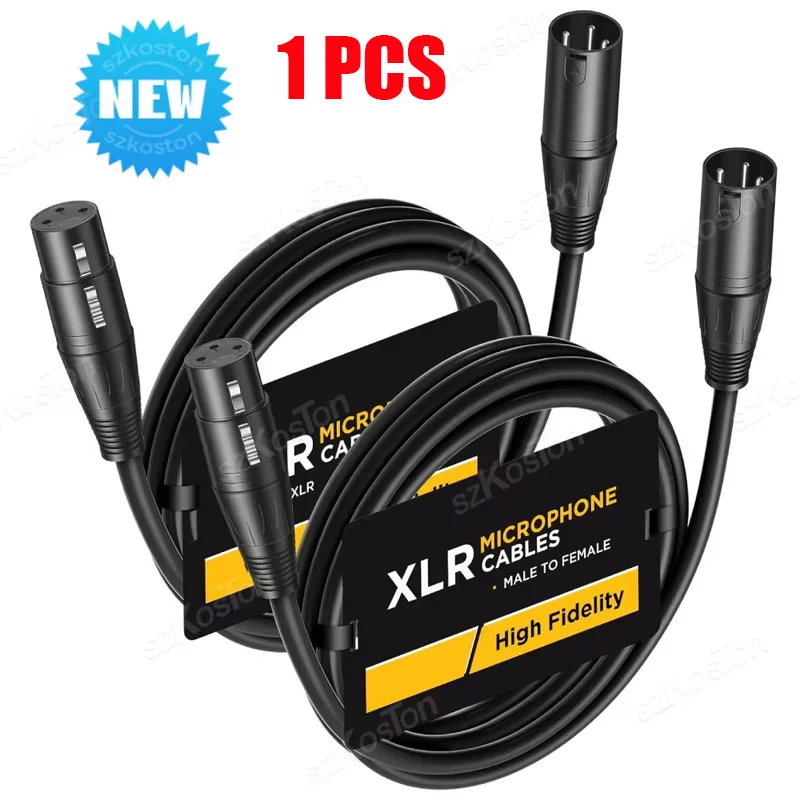 Cable XLR balanceado de 3 pines macho a hembra para micrófono - imagen 5