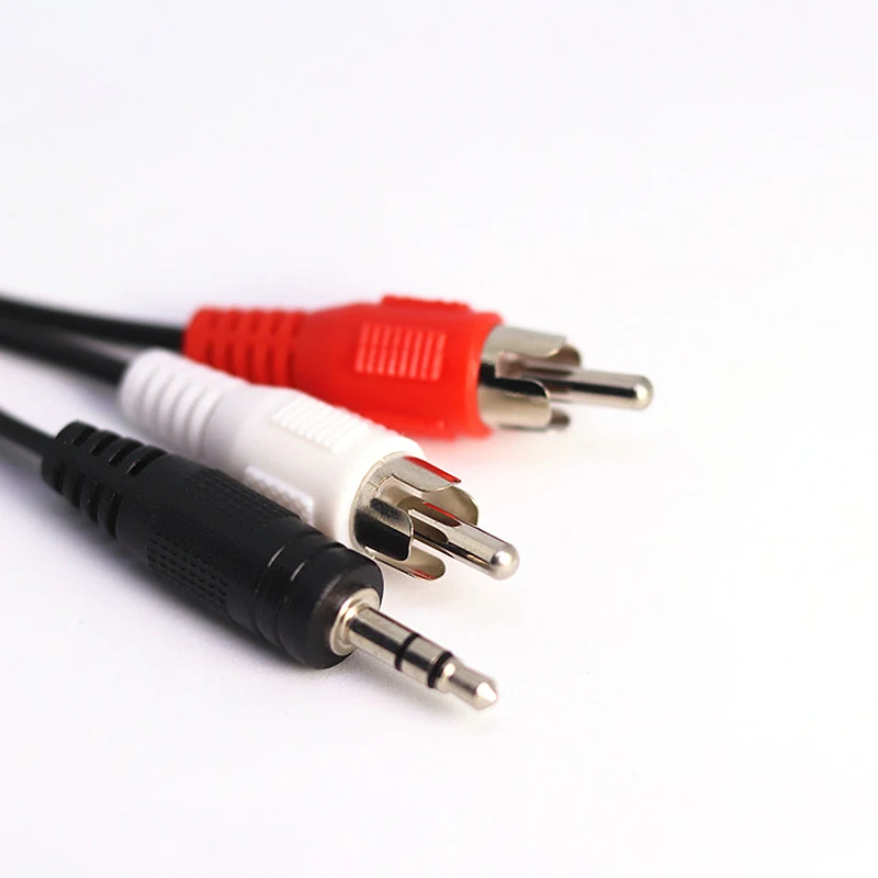 Cable de audio estéreo jack 3,5 mm a 2 RCA macho - imagen 2