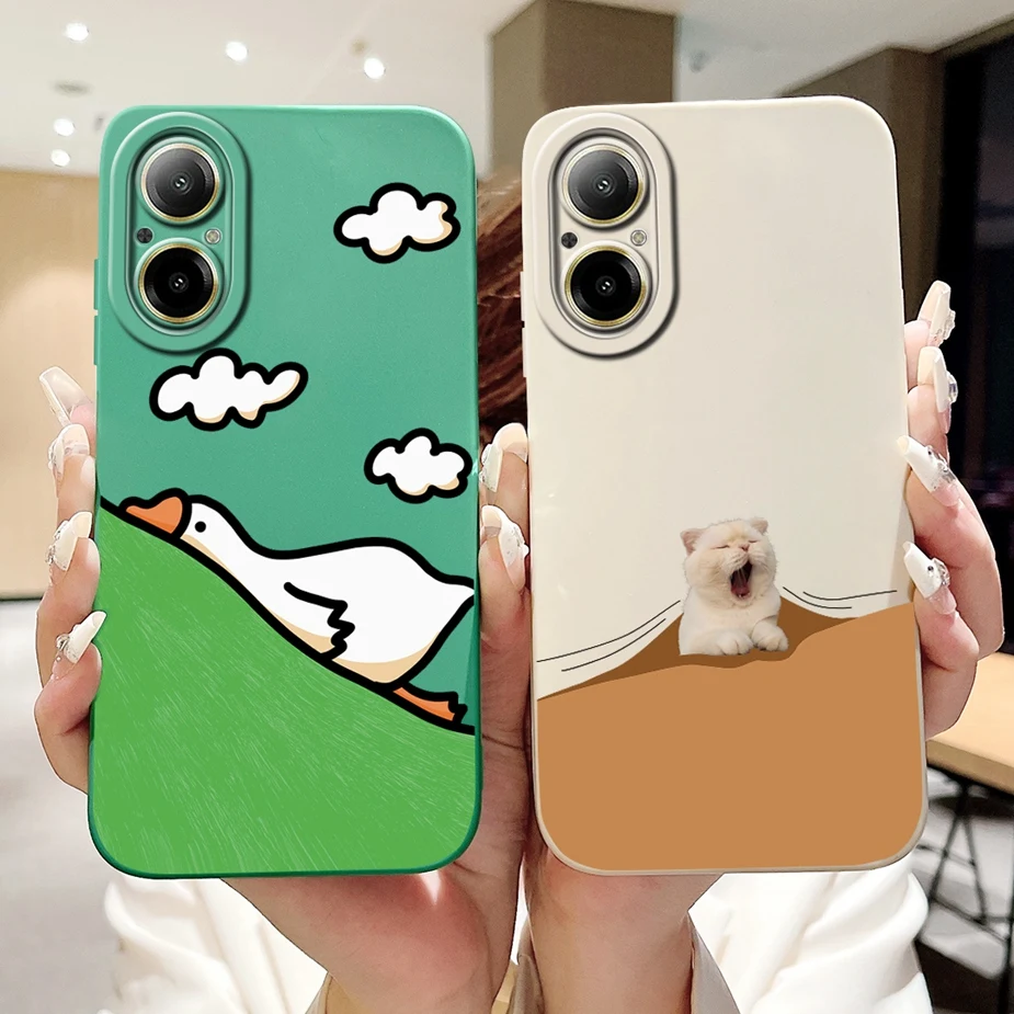 Realme C67 Funda TPU Suave - Panda Dibujos, Acabado Mate Proteccion - imagen 3