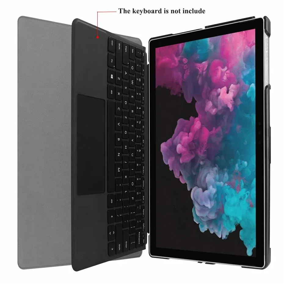 Microsoft Surface Pro 7 Funda PU Cuero con Soporte Antigolpes