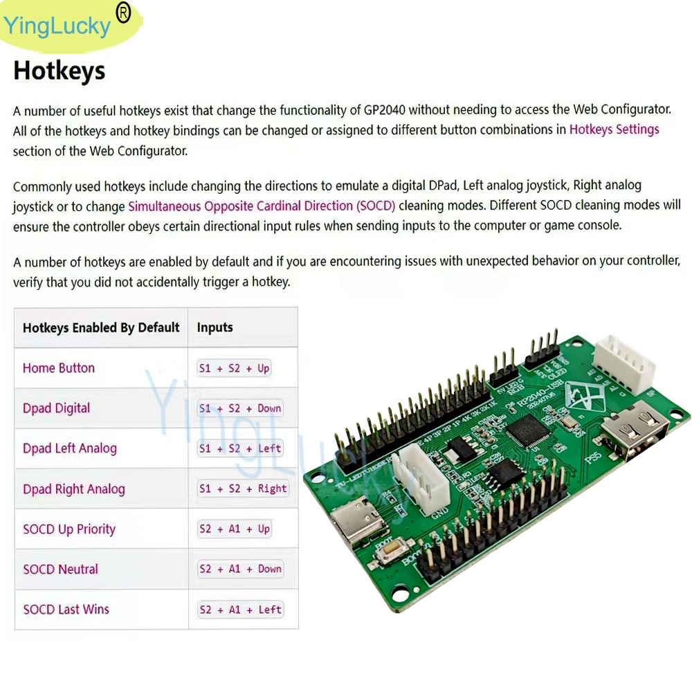Placa desarrollo Raspberry Pi Hitbox Core PICO – Arcade USB Zero Delay - imagen 5