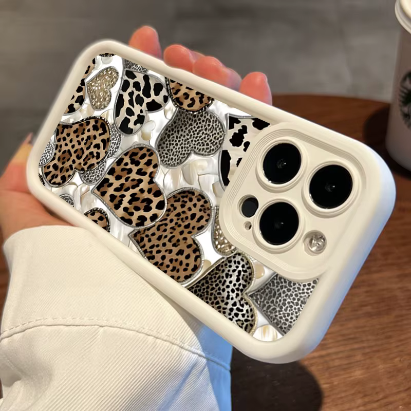 Funda iPhone Antigolpes Mate con Diseño de Corazones - imagen 4