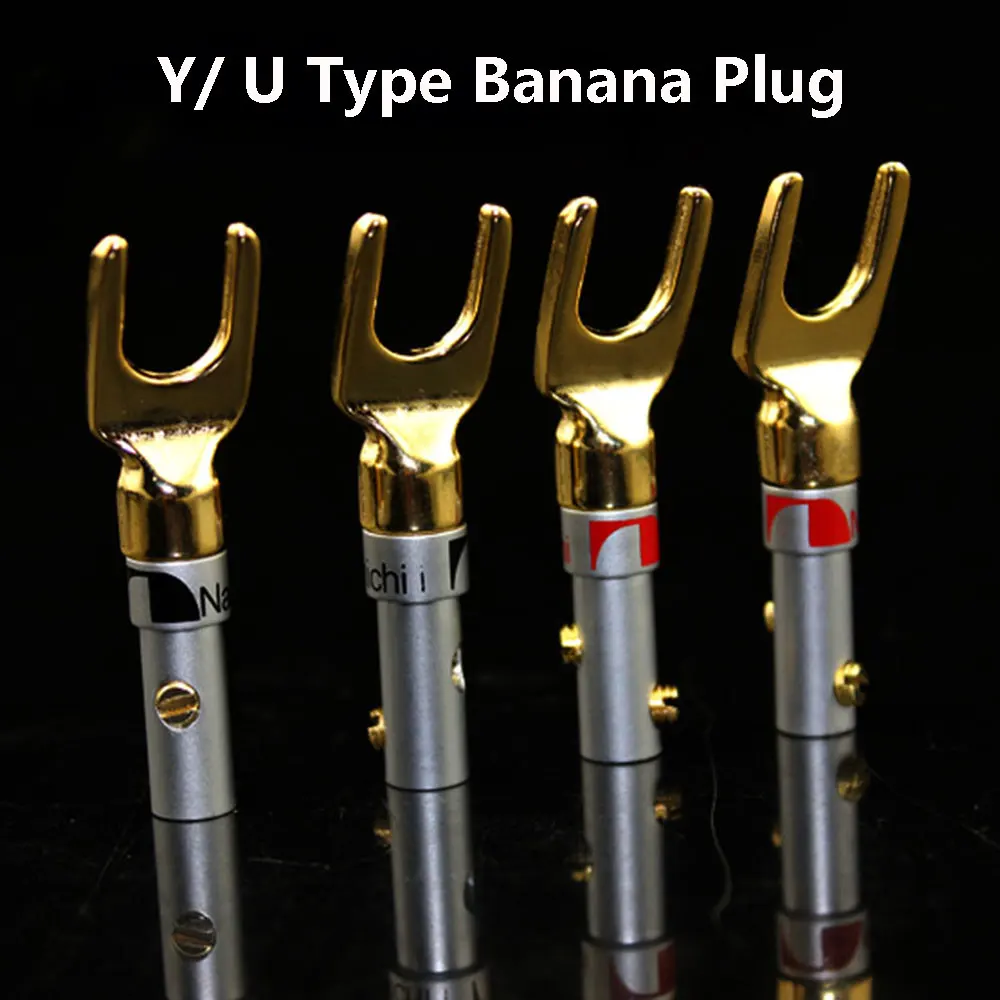 Conector banana en forma de Y U