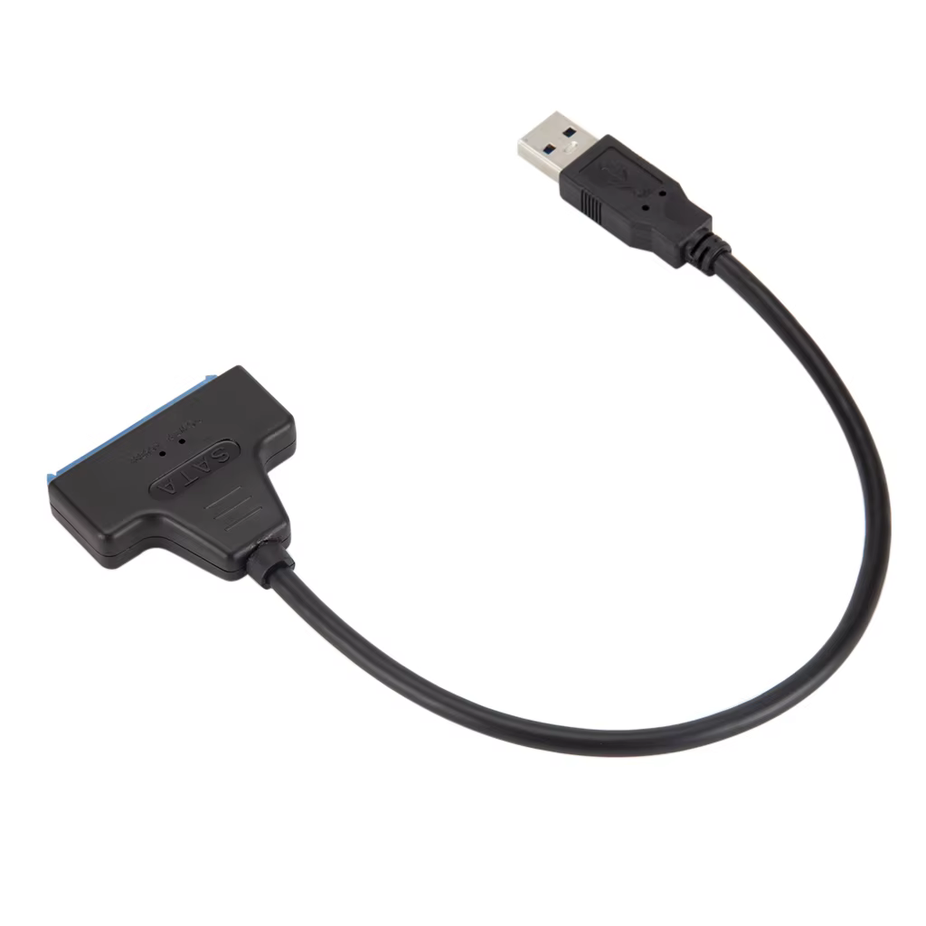 Cable conectado a SSD de 2,5 pulgadas