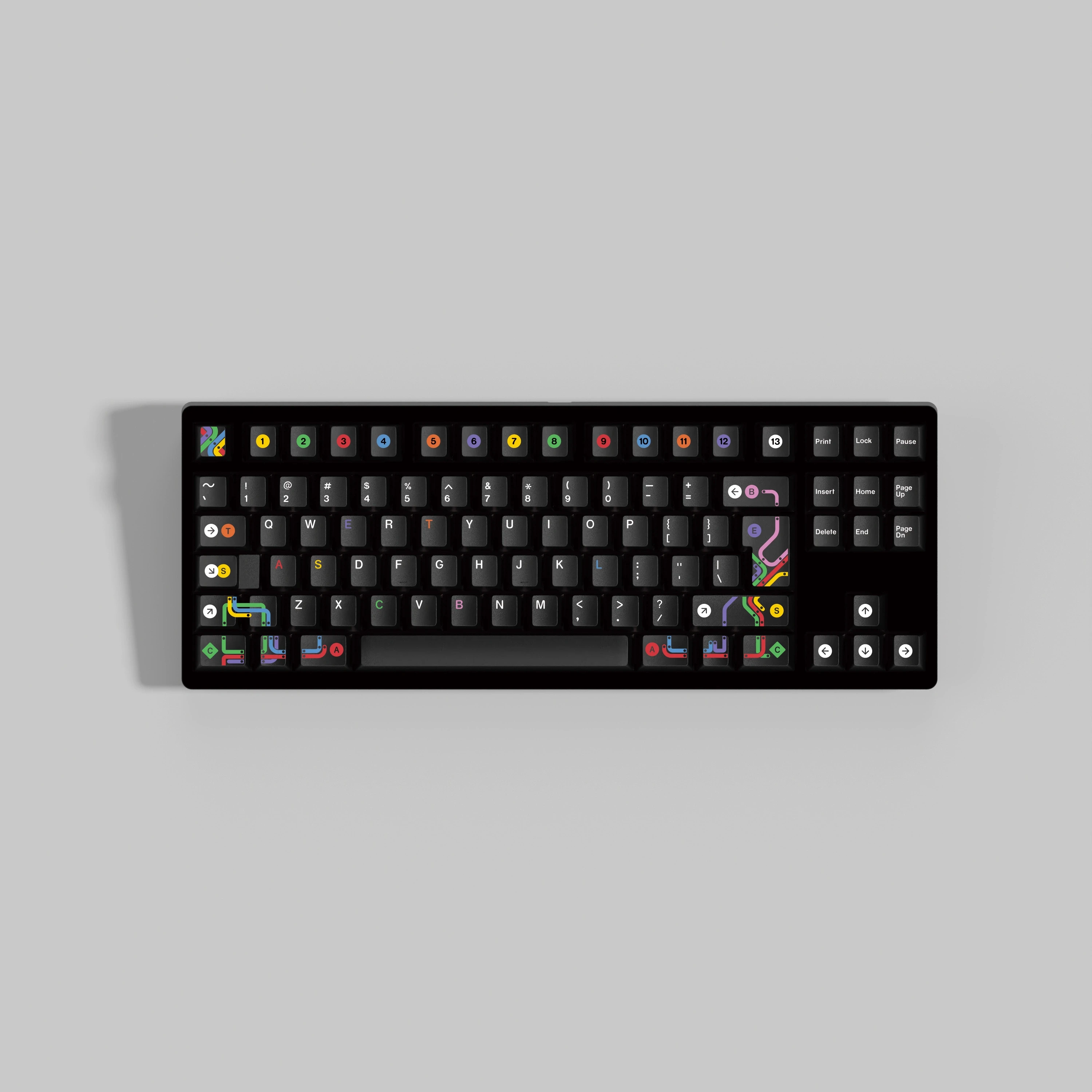 GMK Metro – Teclas PBT Sublimación MX con Espaciadora Dividida - imagen 3