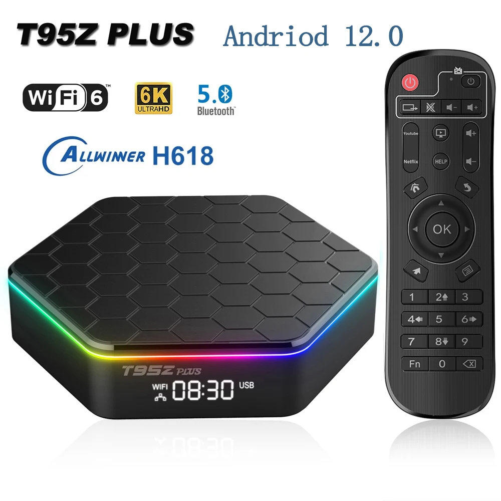 TV Box T95Z Plus 4K HDR10 Android WiFi 6 Bluetooth 5.0 - imagen 2