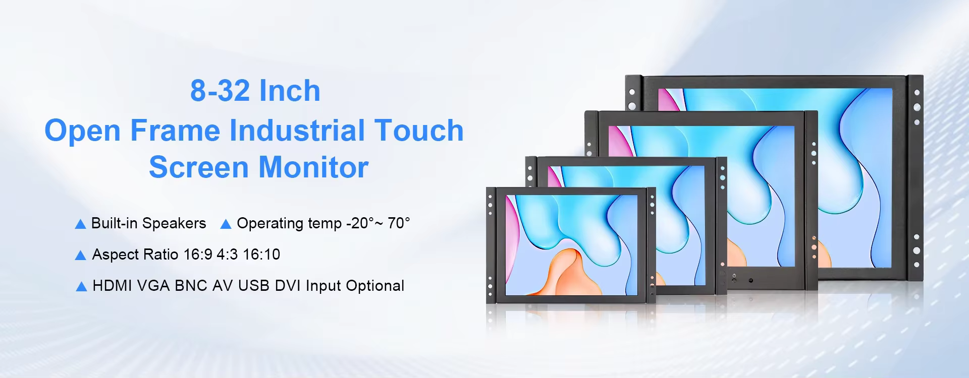Monitor industrial Zhixianda 12 pulgadas panel táctil