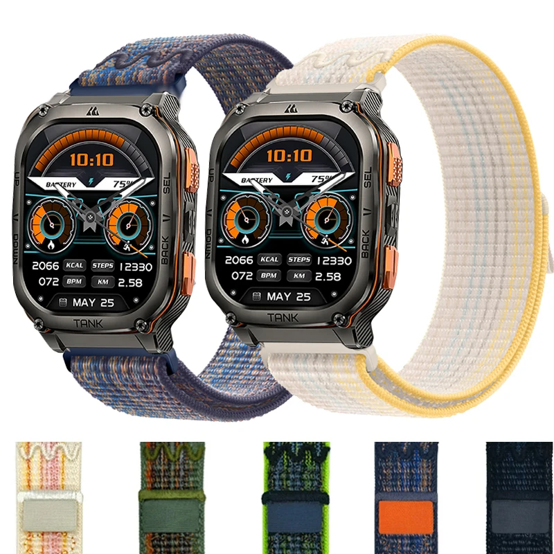 Correa Nailon Bordada Kospet Tank Serie Ultra Pulsera Deportiva