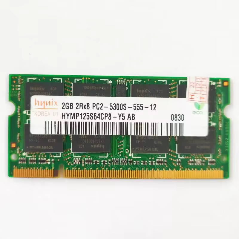 Módulo SODIMM DDR2 2GB 667MHz vista frontal