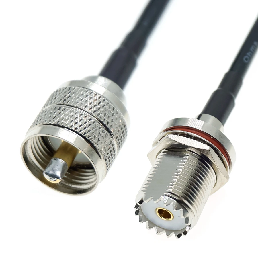 Conectores UHF macho y hembra