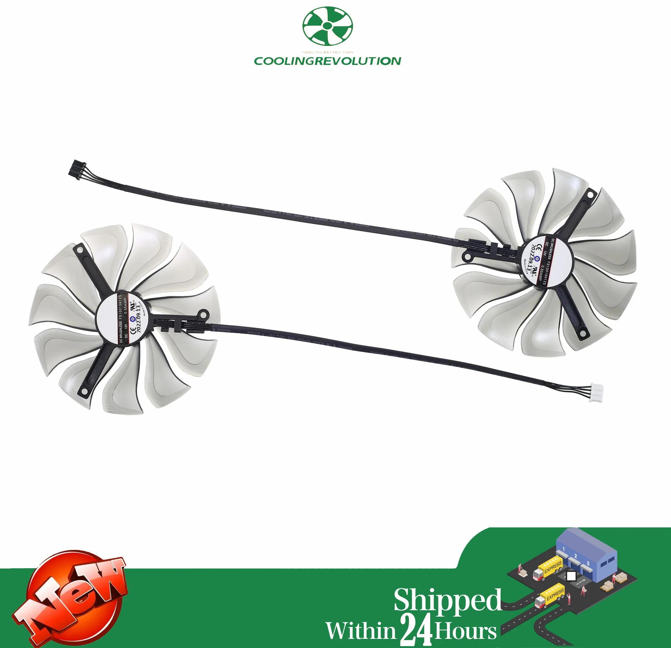Ventilador FD10015H12S vista frontal
