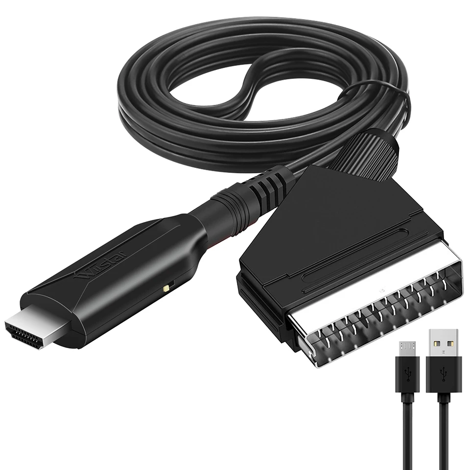 Conversor SCART a HDMI visto de frente