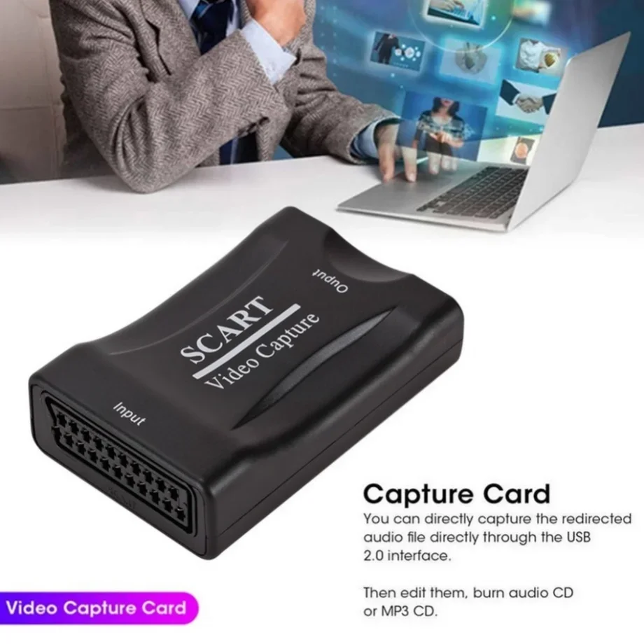 PzzPss Capturadora de Vídeo SCART USB 2.0 1080p - imagen 3