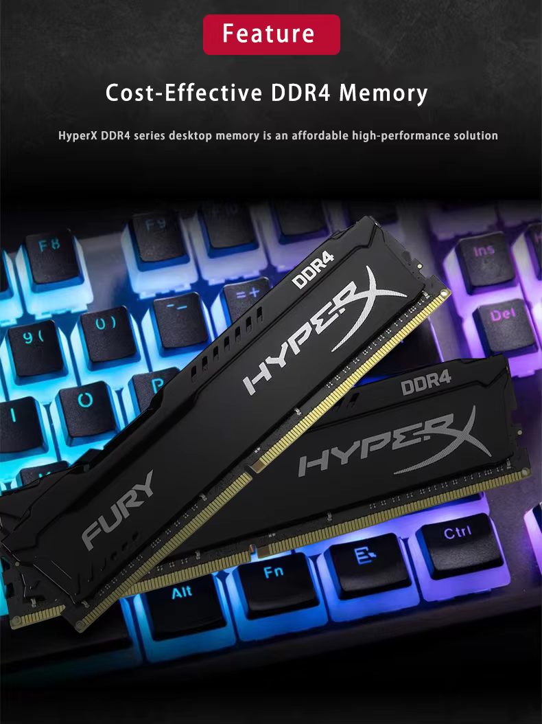 Kit HyperX Fury visto de cerca