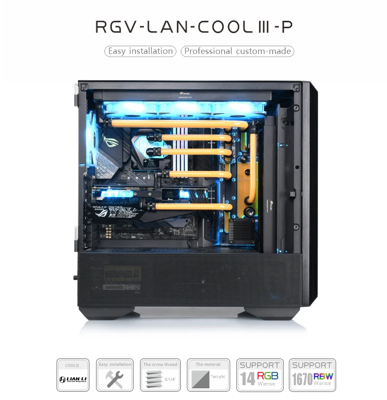 Depósito acrílico Bykski Lancool III