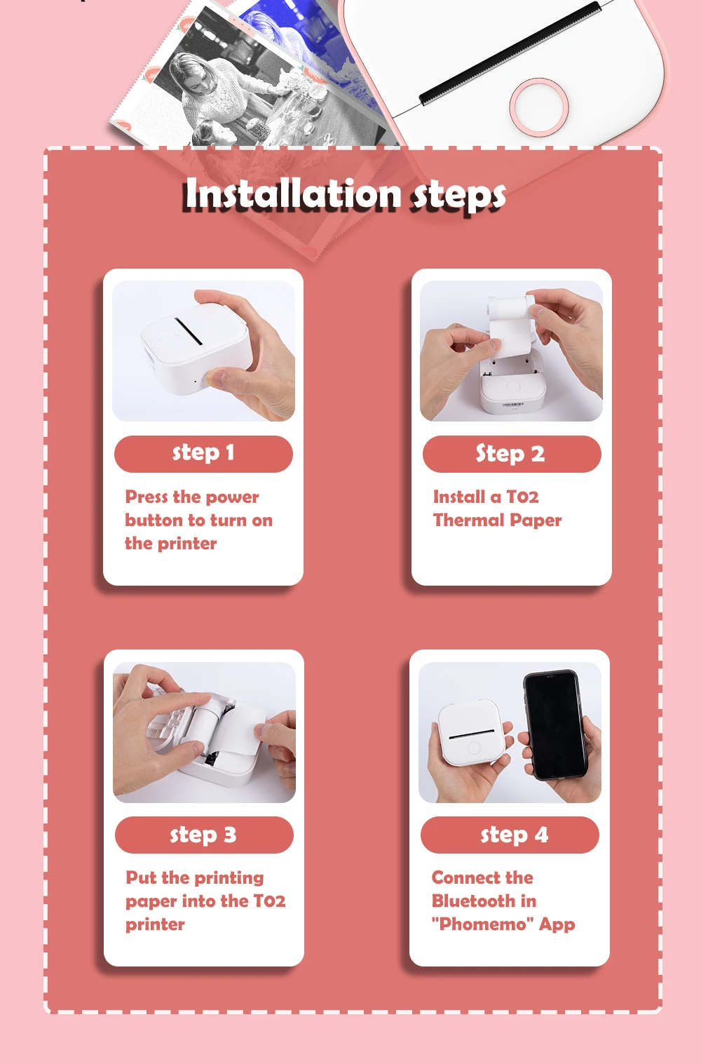 Muestra de impresión en papel