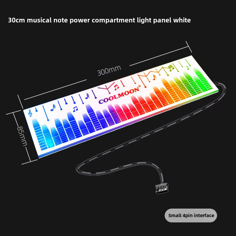 Panel LED COOLMOON RGB instalado en chasis