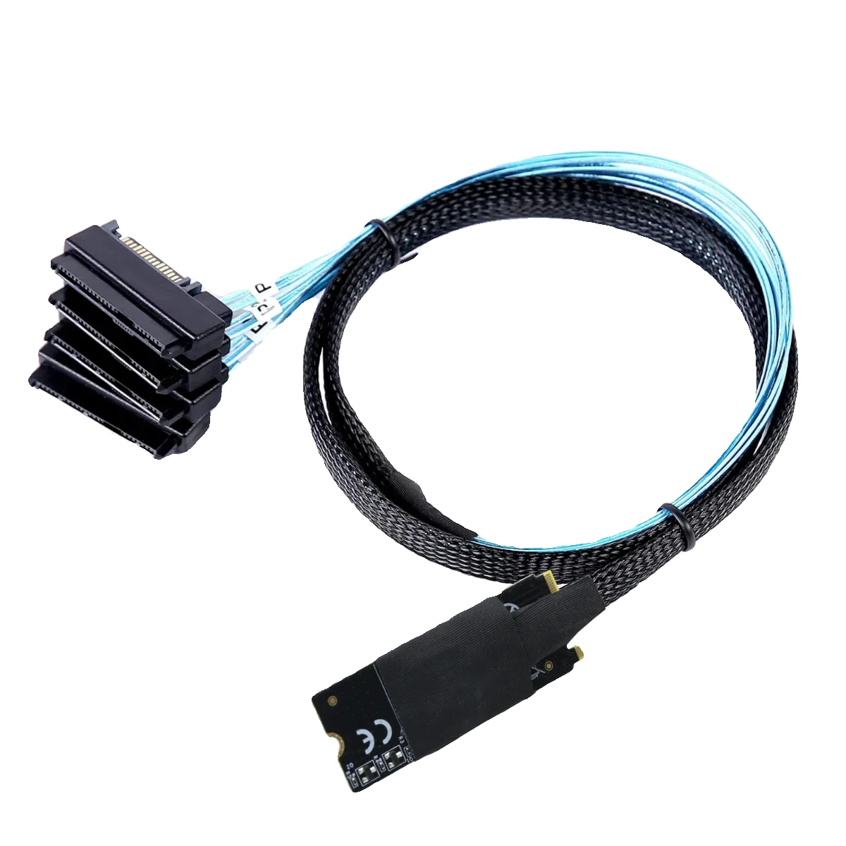 Cable Conversión M.2 SFF-8643 a SFF-8482 SAS Servidor Alta Velocidad - imagen 3