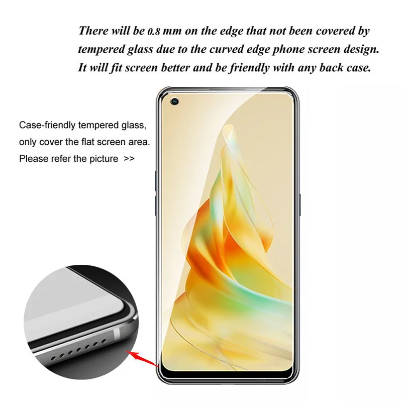 Protector pantalla vidrio templado Oppo Reno 9/8/8T – Antiarañazos 10H - imagen 2
