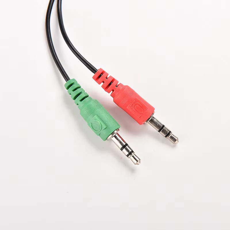 Adaptador Jack 3.5mm Doble Hembra a Macho para Auriculares y Micrófono