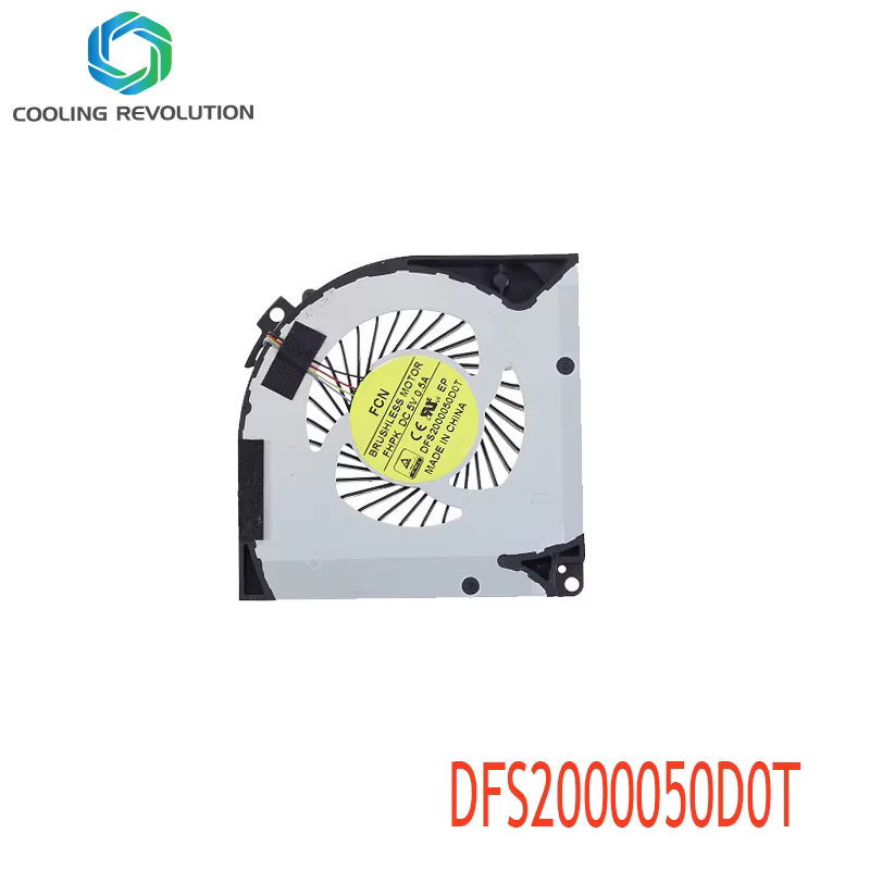 Ventilador de refrigeración GPU vista posterior con aspas