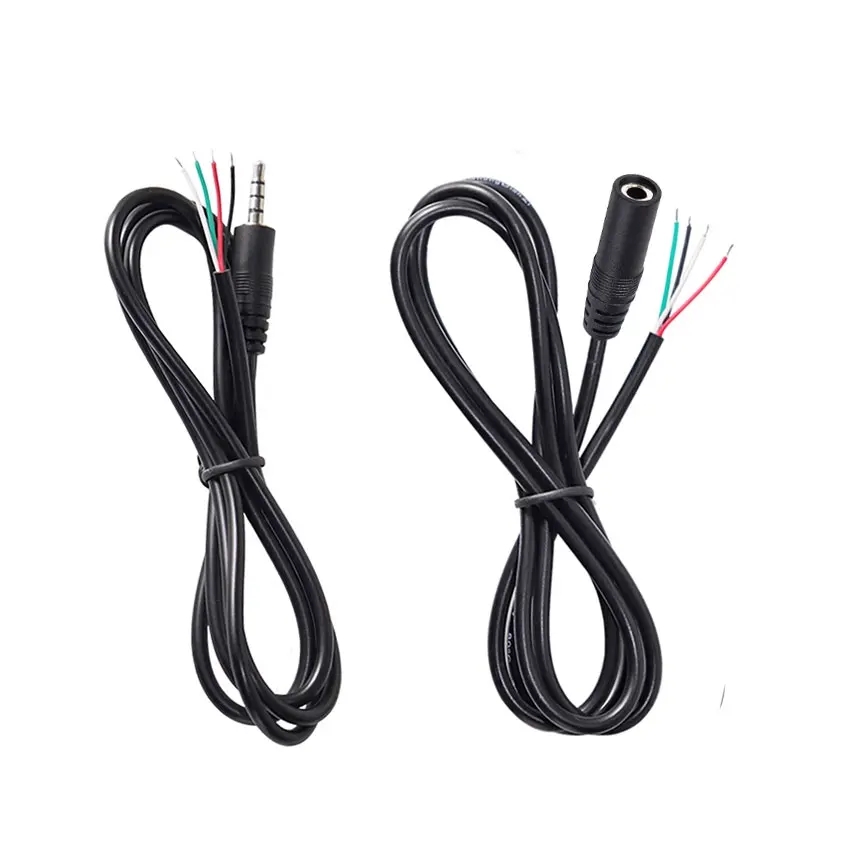 Cable alargador jack 3,5 mm macho-hembra para audio estéreo