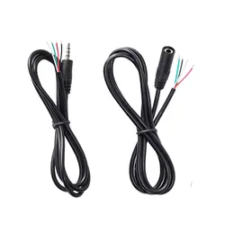 Cable alargador jack 3,5 mm macho-hembra para audio estéreo