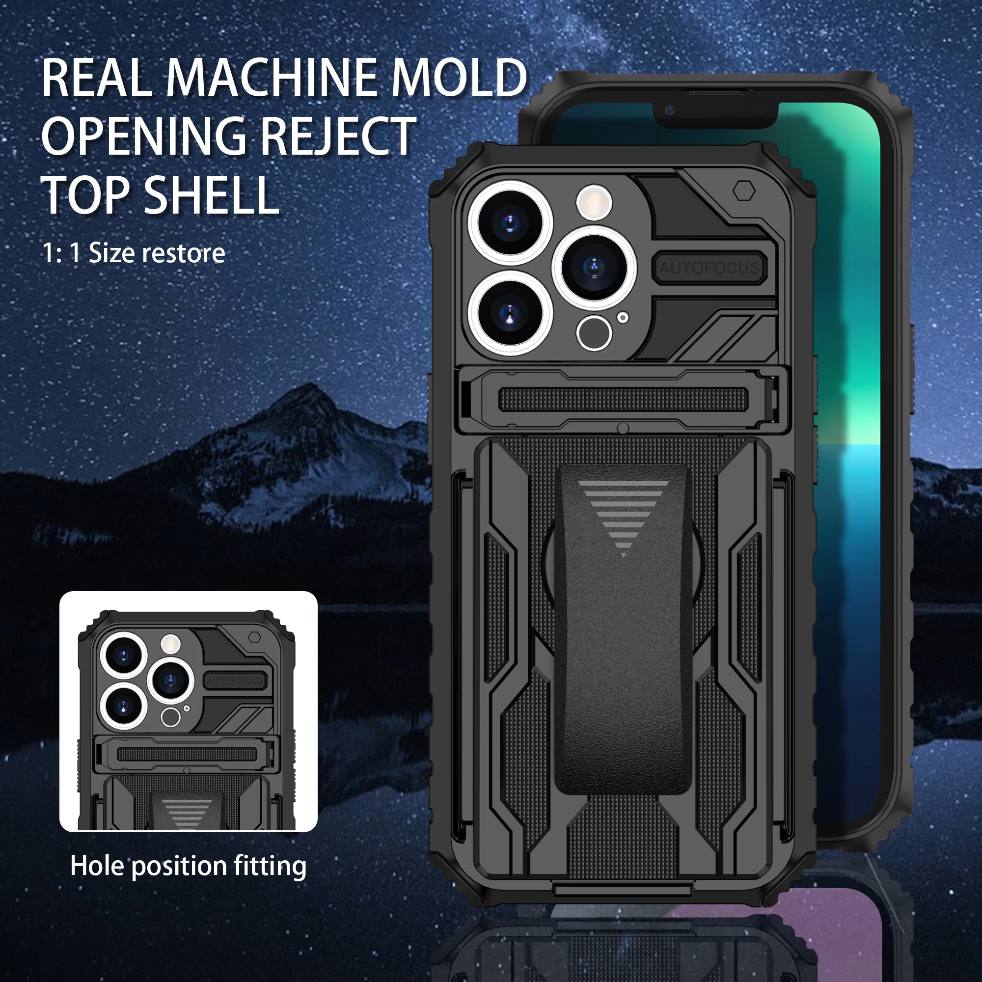 Funda Resistente iPhone 16/15/14/13 – Clip Cinturón y Soporte - imagen 5
