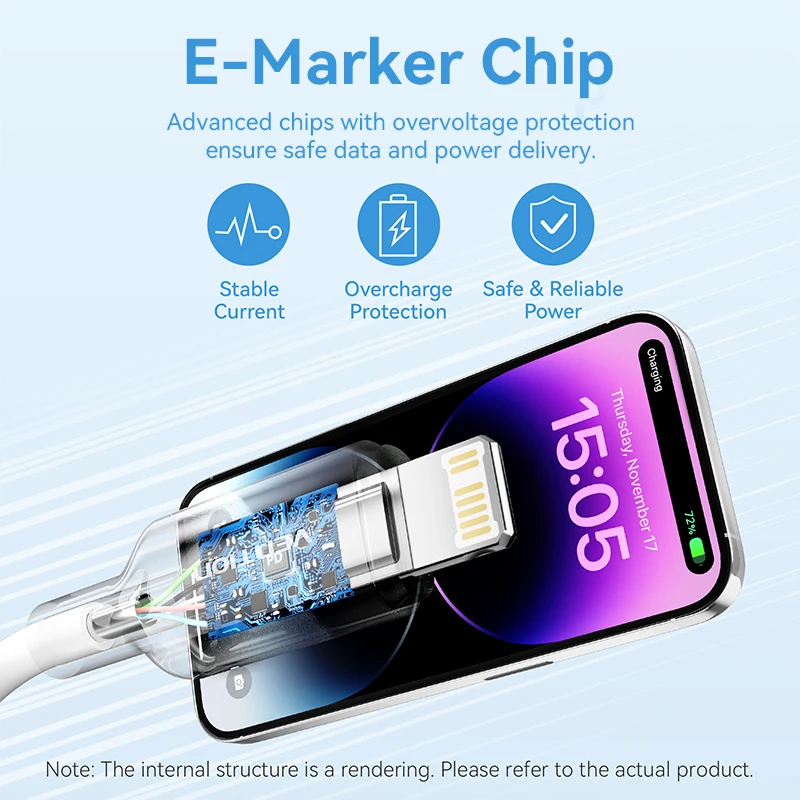 Cable Vention USB Lightning para iPhone/iPad – Carga Rápida - imagen 4