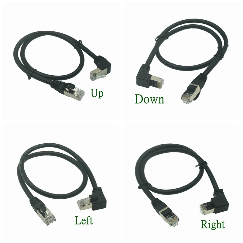 Cable Ethernet Cat6a RJ45 Con Ángulo 90° – Conexión Rápida y Segura - imagen 5