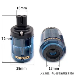 C-037 HiFi Adaptador enchufe hembra - Rodio, 8 conectores IEC C7