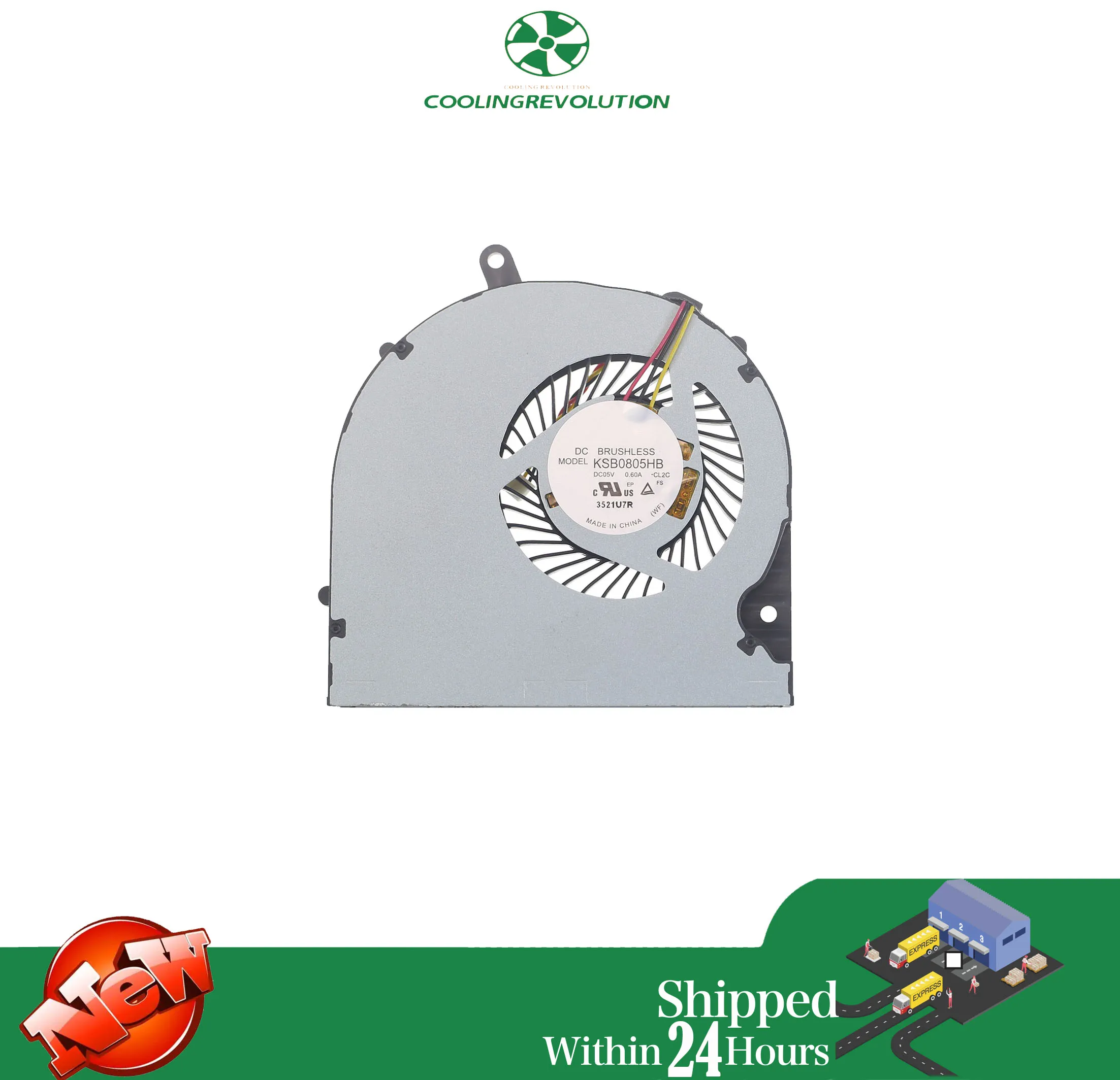 Vista detail del ventilador KSB0805HB CL1X