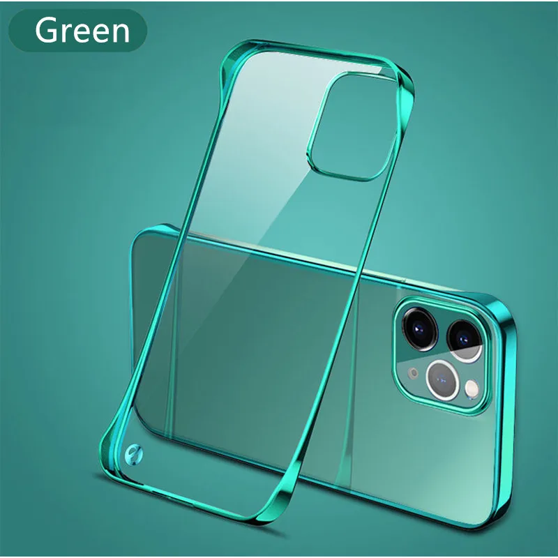 Funda transparente rígida para iPhone 11-16 Pro Max