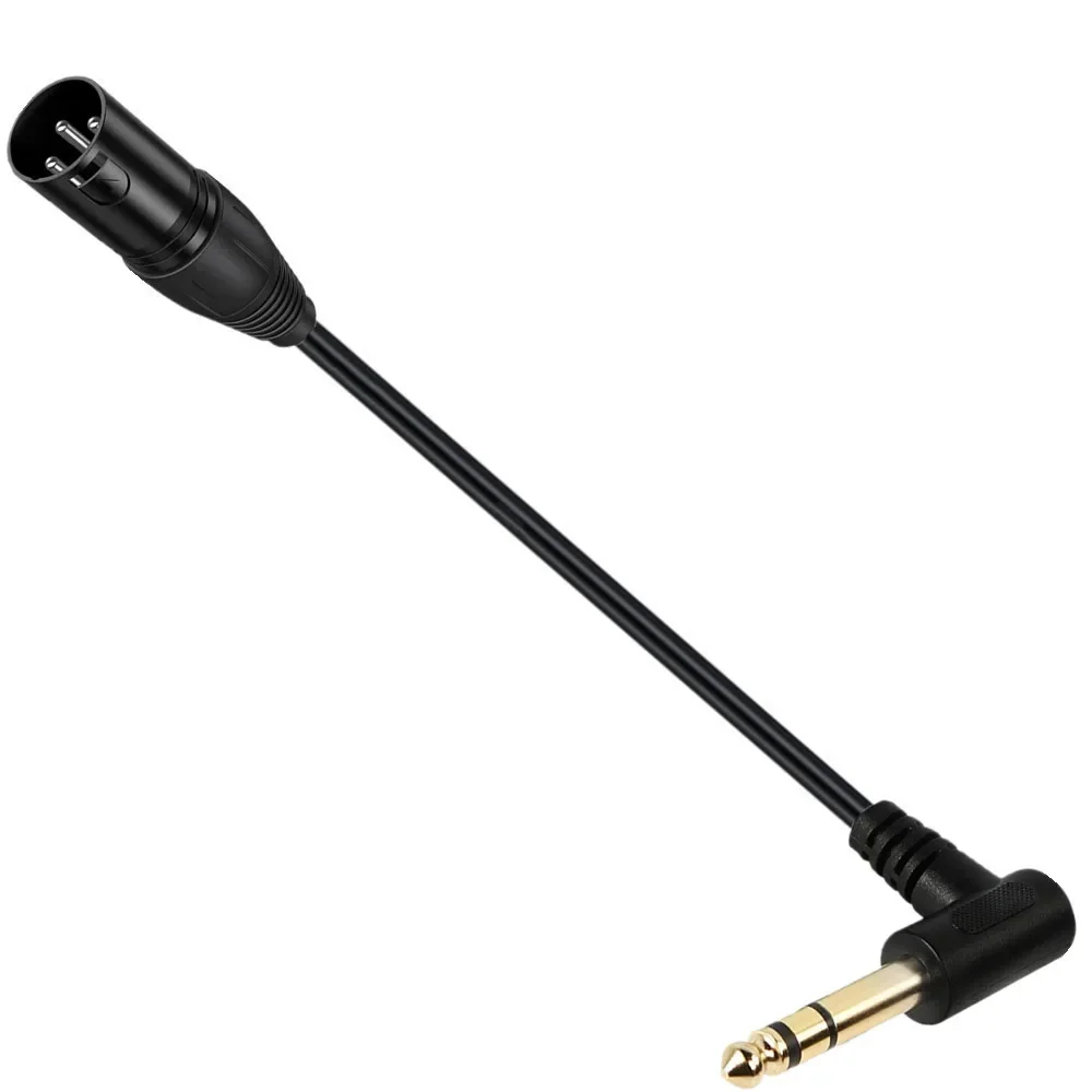 Cable TRS a XLR balanceado acodado 90°
