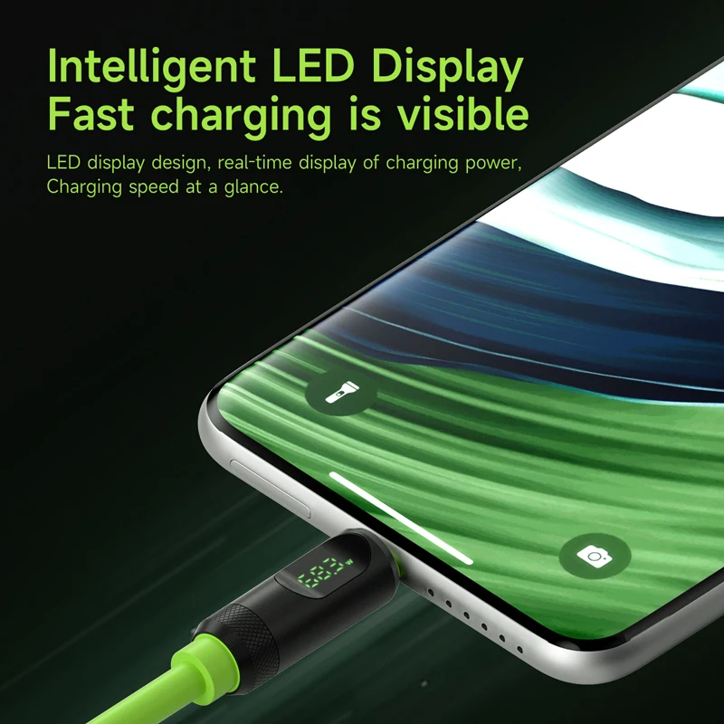 Hagibis Cable USB-C corto 240W PD 40Gbps con pantalla LED TB4/3 - imagen 2