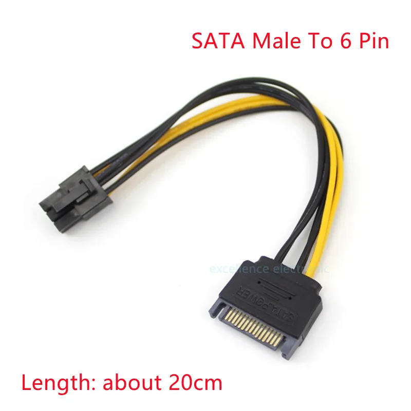 Cable SATA Macho a Hembra 15P Alimentación Disco Duro - imagen 3